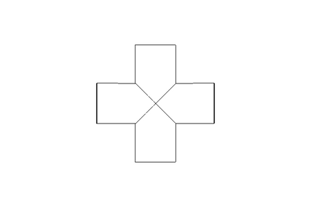 Kreuzstück DN 40(41X1,5) 1.4404