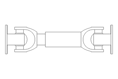 Gelenkwelle D=58 L1=215 L2=240