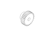 Roda dentada frontal M=2 Z=24