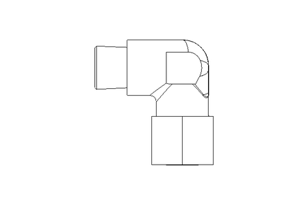 Raccord à vis coudé L 10 G3/8" 1.4571