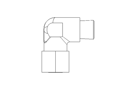 Raccord à vis coudé L 10 G3/8" 1.4571