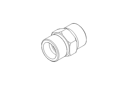 Threaded connector L 10/10 St ISO8434