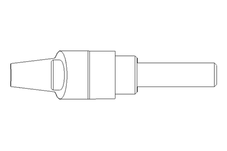 Klemmhebel M12x40 Außengewinde 1.4305