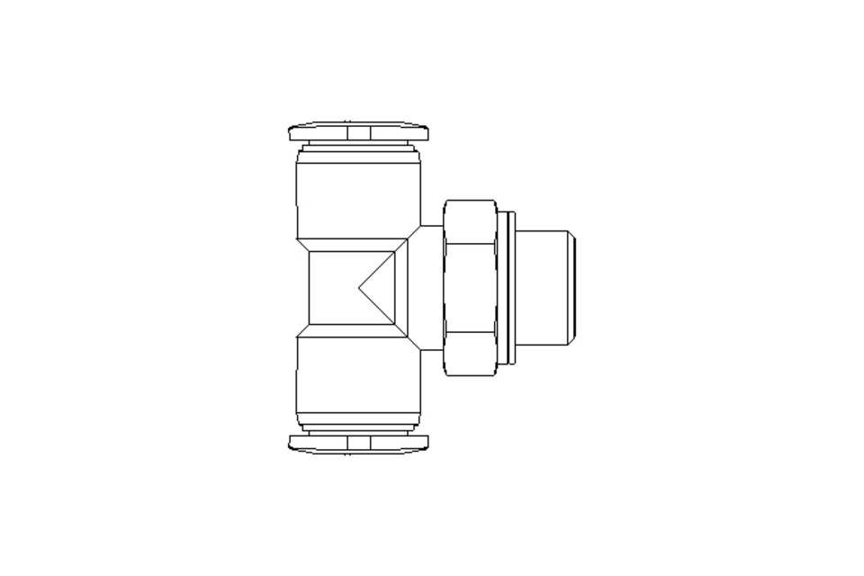 Push-in T connector