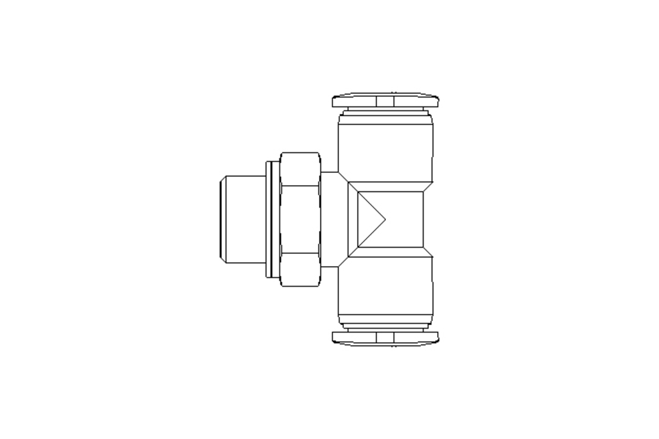 Push-in T connector