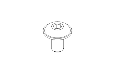 Fillister head screw M4x8