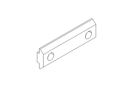 Section connector T M6 / 8 St-Zn