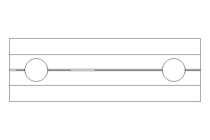 Section connector T M6 / 8 St-Zn