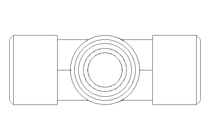 Threaded T-connector L 10/10/10 1.4571