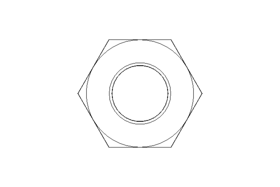 Hexagon nut M10 A2 DIN934