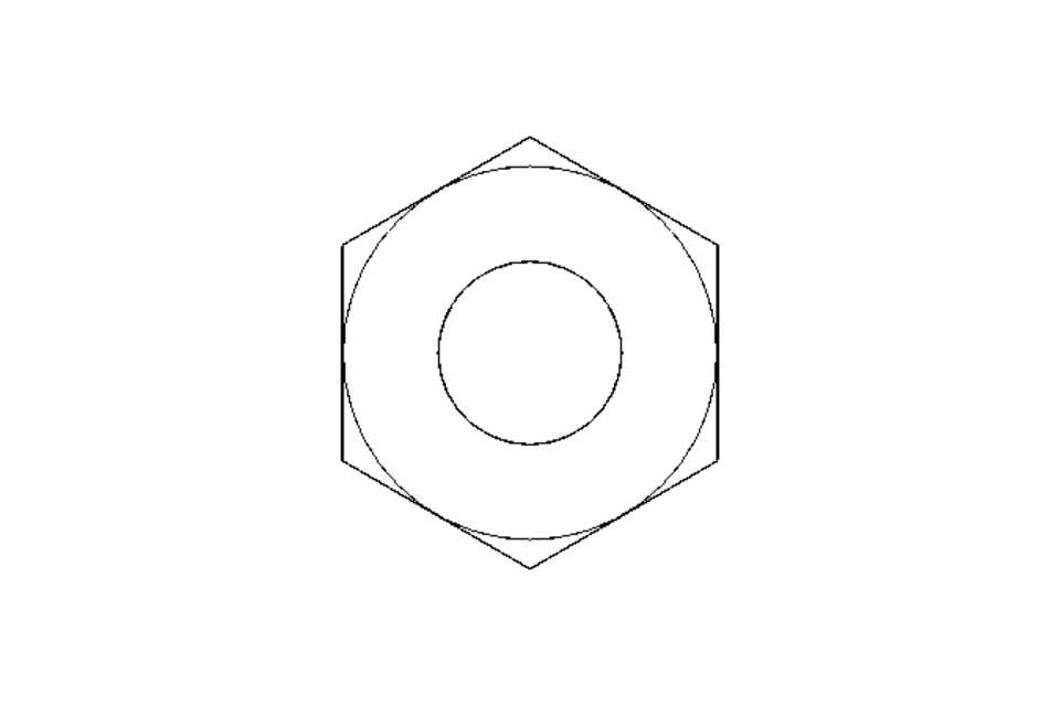 Hexagon nut M10 A2 DIN985
