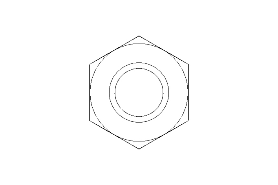 Hexagon nut M10 A2 DIN985
