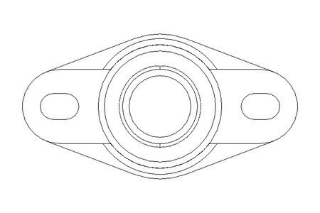 Flange bearing EFOM 20x47x89