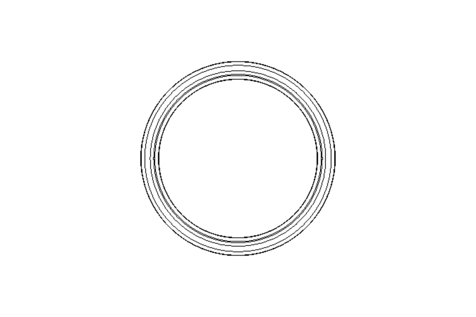 GLYD sealing ring PG 57.5x70x5.6 PTFE