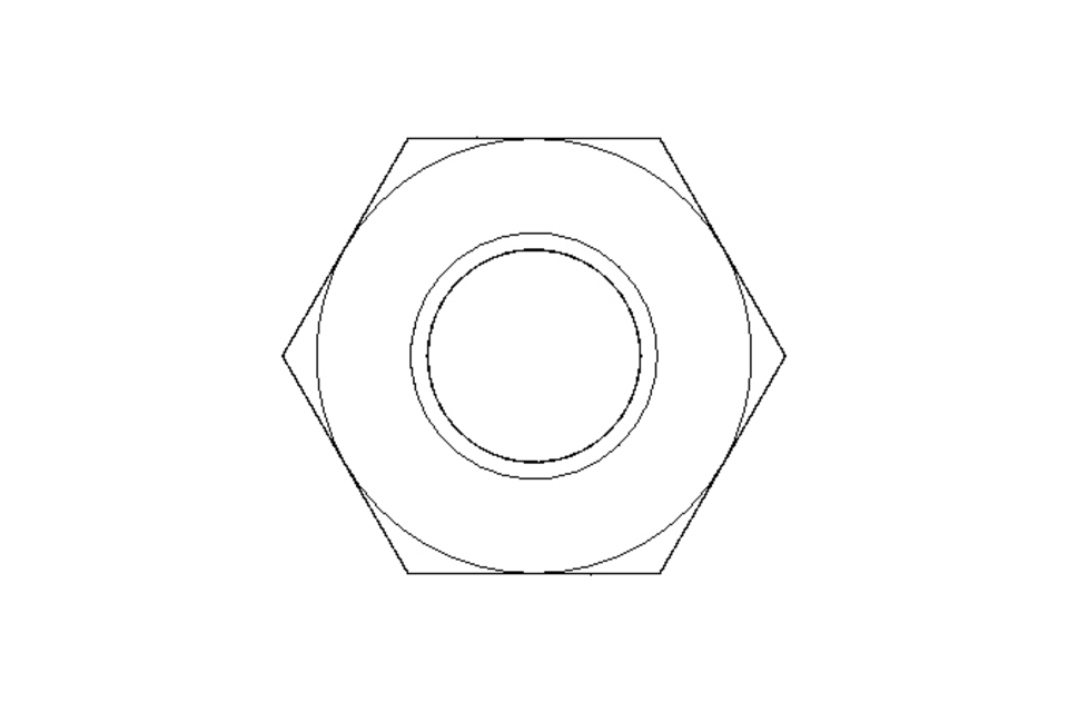 Hexagon nut M6 A2 DIN439