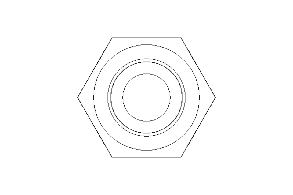 Hexagon screw M6x8 A2 70 ISO4017