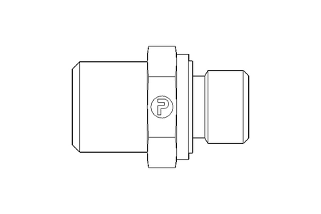 Pipe screw connector 6 G1/8" 1.4571