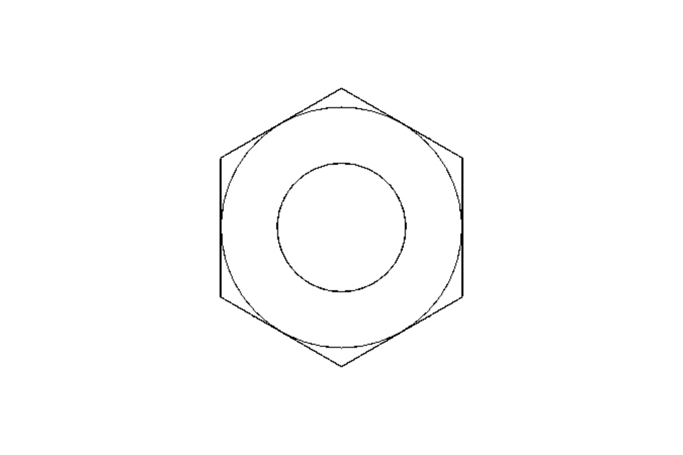 Hexagon nut M12 A2 DIN985