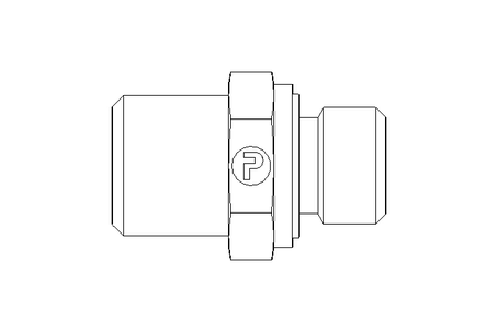 Conector roscado p/ tubos L 6 G3/8" Niro