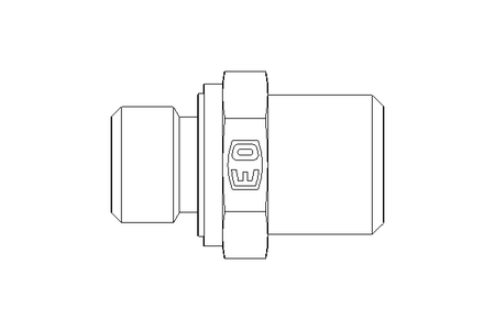 Conector roscado p/ tubos L 6 G3/8" Niro