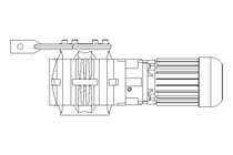 Worm gear motor 0.06kW 1.5 1/min