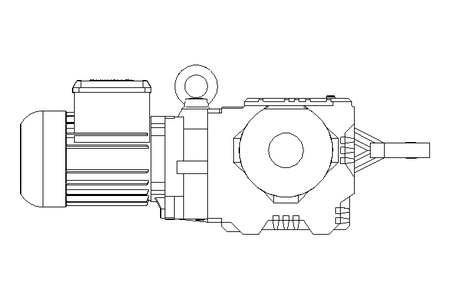 Worm gear motor 0.06kW 1.5 1/min