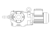 Worm gear motor 0.06kW 1.5 1/min