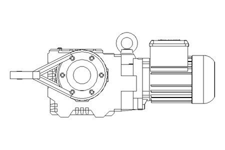 Worm gear motor 0.06kW 1.5 1/min