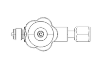 PRESSURE GAUGE VALVE G1/2" DIN 16270