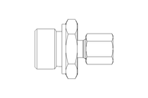 Rohrverschraubung L 6 G1/2" Niro ISO8434