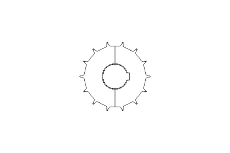 Roda dentada Serie 2251 Z=14 NR:125277FP