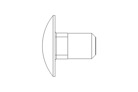 Vis à tête bombée M10x16 A2 DIN603