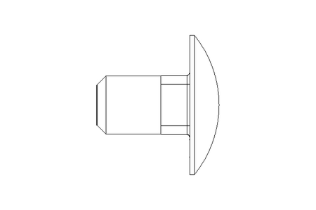 Vis à tête bombée M10x16 A2 DIN603