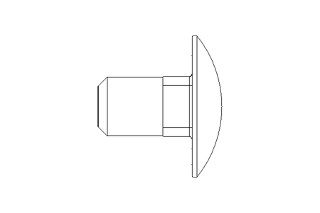 Vis à tête bombée M10x16 A2 DIN603