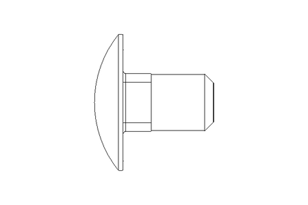 Vis à tête bombée M10x16 A2 DIN603