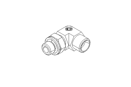 Threaded elbow connector L 10 G1/4" St