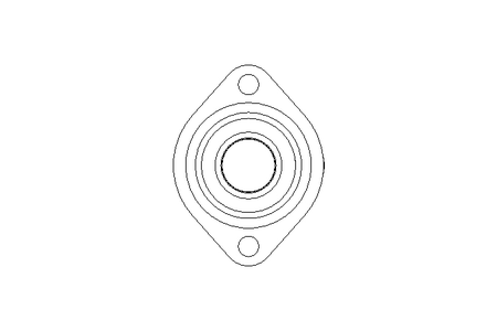 Flange bearing GLCTE 30x84x35.7