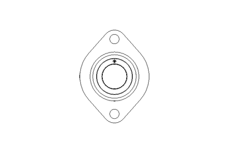 FLANGE BEARING  GLCTE 30 FA125