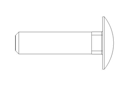 Round head screw M10x40 A2 DIN603