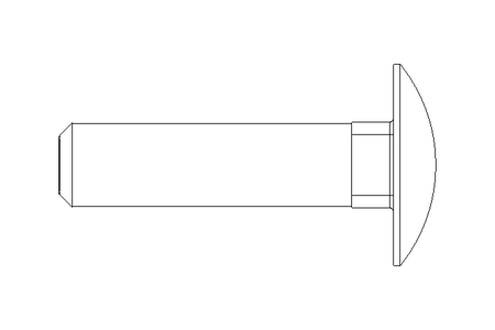 Round head screw M10x40 A2 DIN603