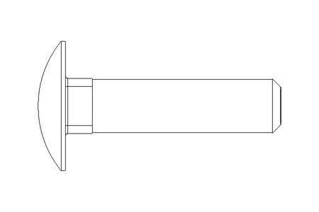 Round head screw M10x40 A2 DIN603