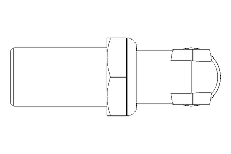 Elbow bulkhead connector L 12/12 Niro