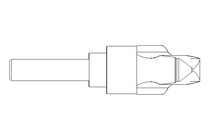 Clamping lever adjustable Size 4 M12x45