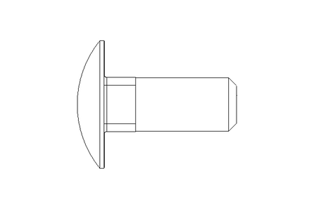 Vis à tête bombée M10x25 A2 DIN603