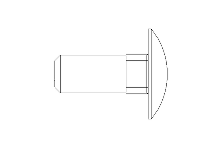 Round head screw M10x25 A2 DIN603