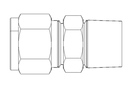 Rohrverschraubung 10 R3/8" Niro