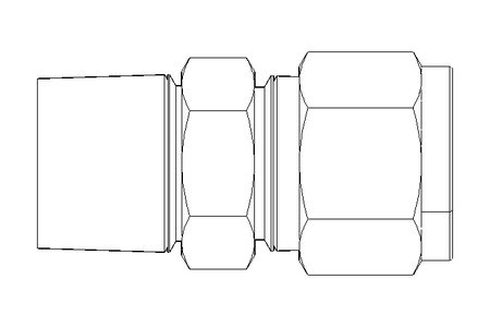 Rohrverschraubung 10 R3/8" Niro