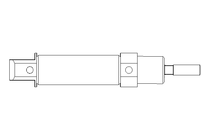 Doppelt wirkender Zylinder D16 Hub10