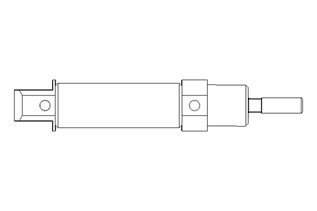 Doppelt wirkender Zylinder D16 Hub10