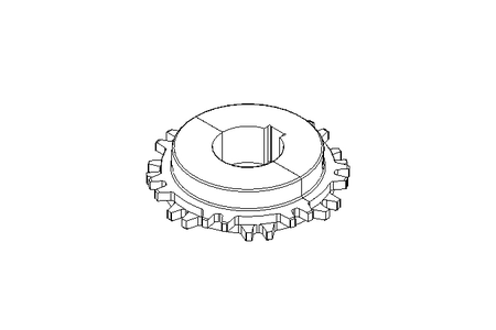 Roda dentada p corrente 1000 Z=14 A=25